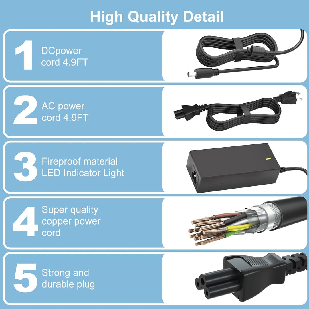 24V Ladeadapter kompatibel mit Epson Perfection V500, V550, V600, V700, B11B178011, V750, V800, V850