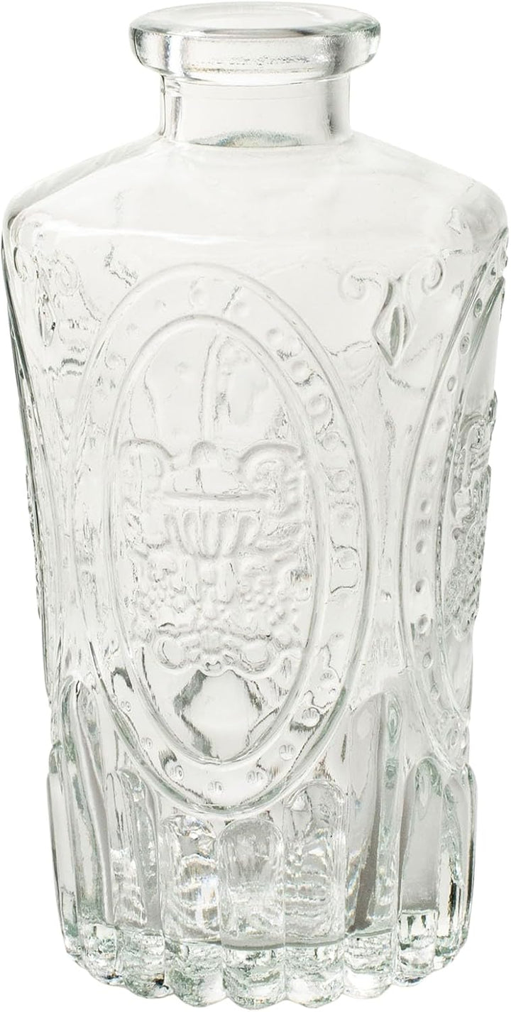 12 x Vasen Dana im Vintage-Look mit toller Glasmusterung H 12 cm - Glasvasen - Blumenvase - Tischvas