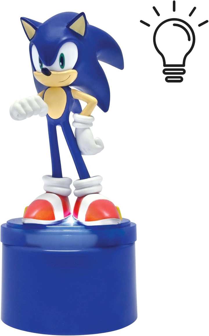 Lexibook, SEGA Sonic The Hedgehog, LED-Taschen-Nachtlicht für das Kinderzimmer, weiches Licht, batte