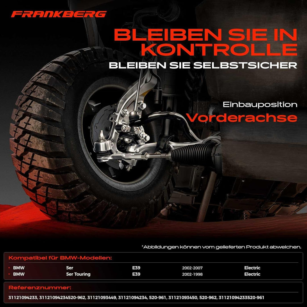 Frankberg 2x Querlenker Vorderachse Unten Kompatibel mit E39 520 523 525 528 530 2.0L-3.0L 1995-2003