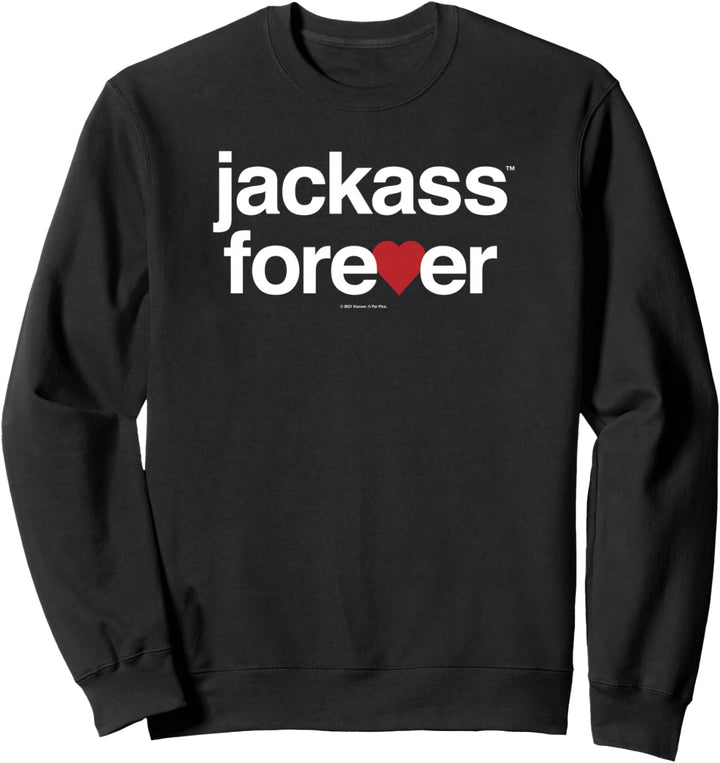 Jackass Forever: Rote Hertz Logo Sweatshirt