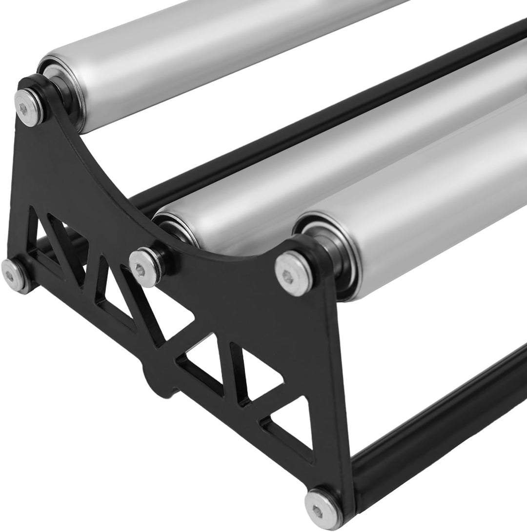 Teerpappenabroller aus Edelstahl,Tapetenabroller mit 3 Rollen,100x22x12.7cm,Abroller,Medien Rollenha
