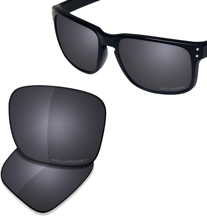 Saucer Premium Ersatzgläser für Oakley Holbrook XL OO9417 Sonnenbrillen High Definition - Shield Bla