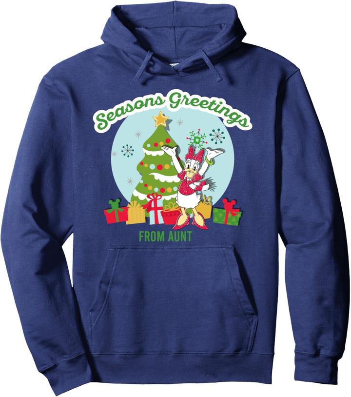 Disney Mickey And Friends Seasons Greetings From Aunt Pullover Hoodie