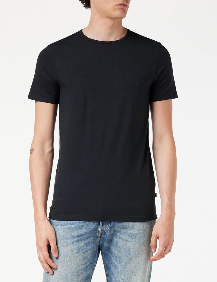 Levi's Herren Unterhemd 200SF V/NECK 2P S Schwarz, S Schwarz