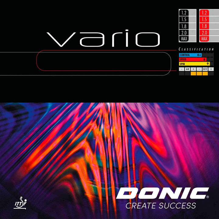 Donic Belag Vario Schwarz 2,3 mm, Schwarz 2,3 mm