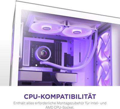 NZXT Kraken 280 RGB - RL-KR280-W1-280mm AIO CPU Wasserkühlung - 1,54" LCD Display 240x240-2x140mm RG