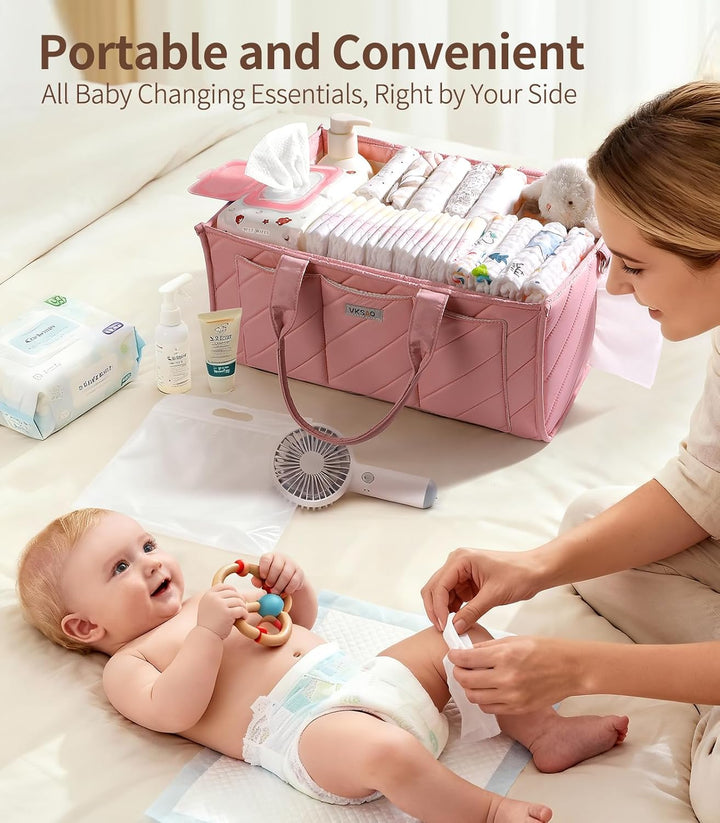Baby-Wickeltasche, multifunktional, Kinderzimmer-Aufbewahrung, Wickeltasche, Reise- und Auto-Organiz