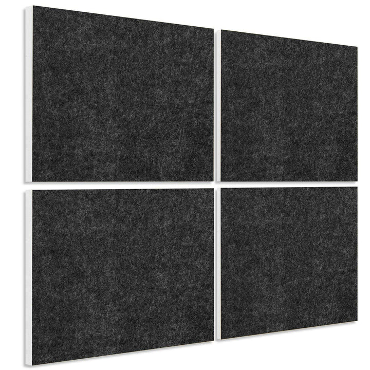 platino24 Schallabsorber COLORE aus Basotec G+ I Akustikpaneele mit Akustikfilz I 4 Wand-Paneele in