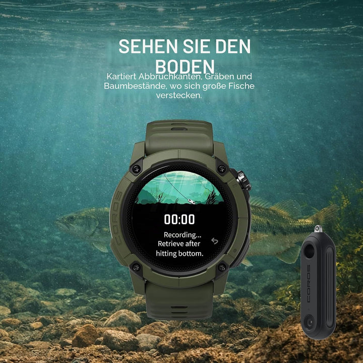 COROS HYDROP Fischfinder - Leichter auswerfbarer Sensor zur Messung von Tiefe, Temperatur, Helligkei