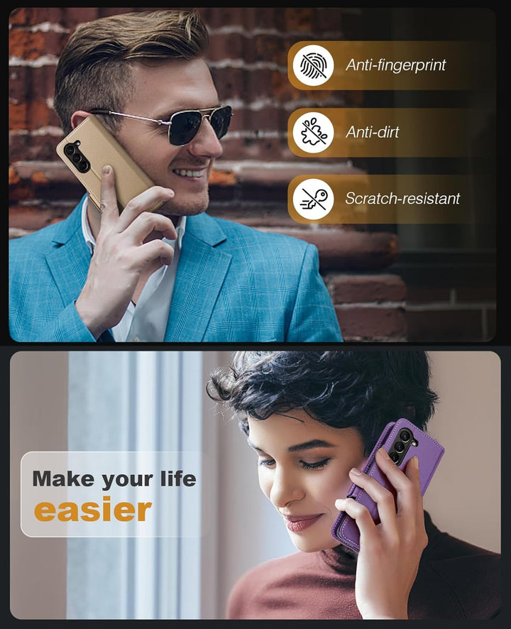 OCASE Aktualisierte Version Hülle Samsung Galaxy Z Fold 5 5G Handyhülle [mit S Pen Halter] [Vorderse