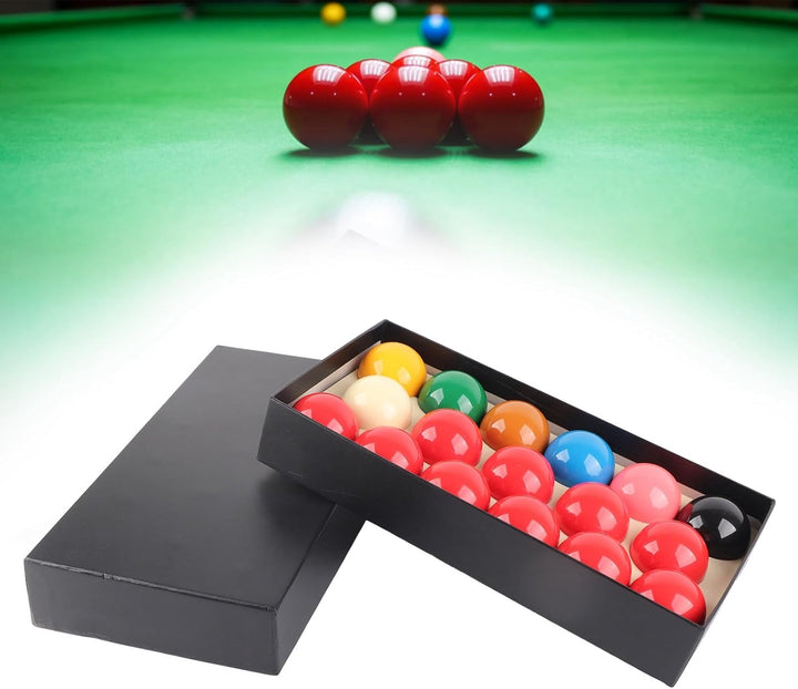 Snooker Kugeln Set 57,2 mm, 17 Stück Harz Snooker Balls Set für Britisches Billard Wettbewerbe und F