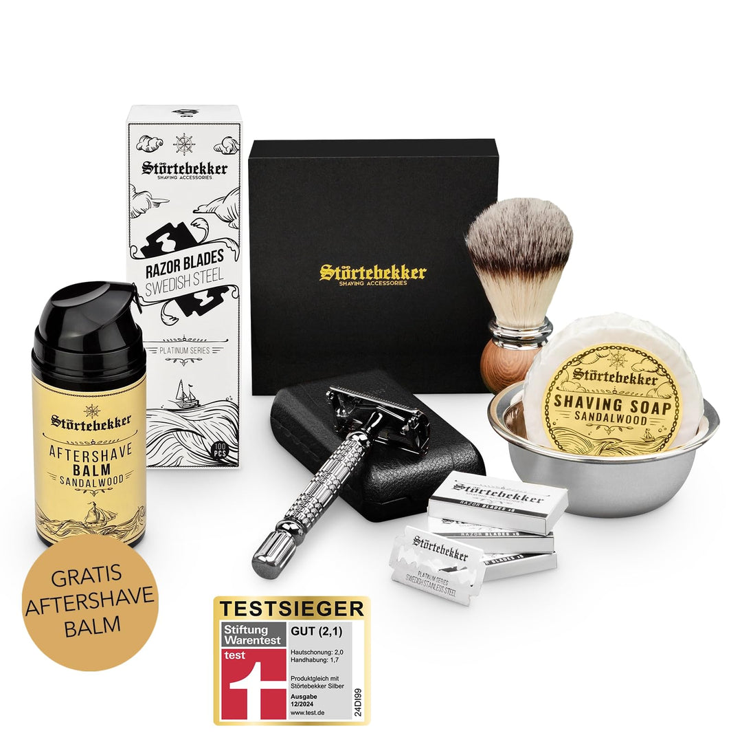 Störtebekker® Anti Hautirritationen Set + Gratis Aftershave - Für eine perfekte Rasur - inkl. Rasier