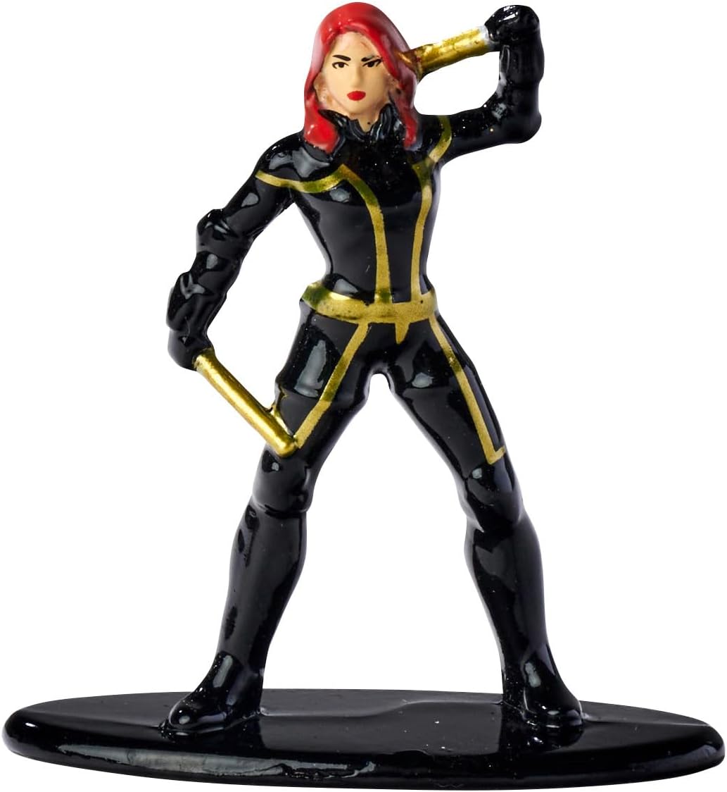 Jada Toys Marvel Avengers Figuren (6 Stück) - Diorama-Set mit 6 Nano-Sammelfiguren aus Metall (Capta