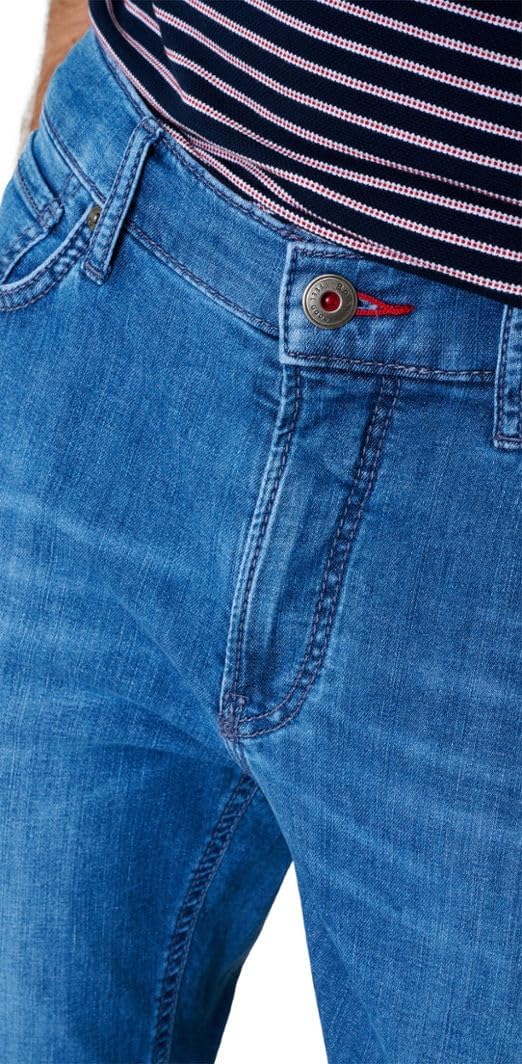 BRAX Herren Style Chuck Relax Flex Jeans 33W / 30L Mid Blue Used, 33W / 30L Mid Blue Used