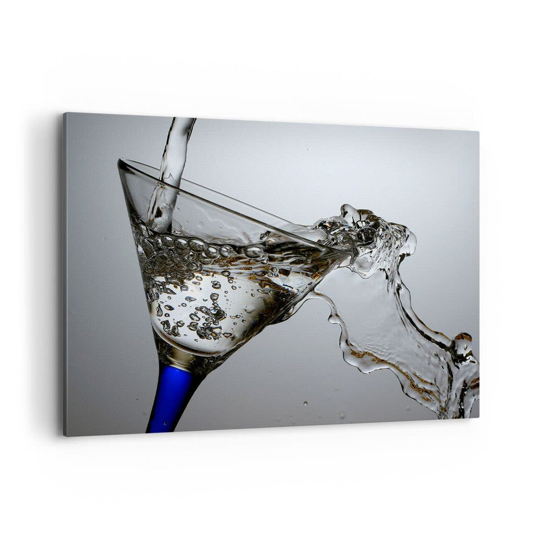 ARTTOR Bilder auf Leinwand 100x70cm Leinwandbild Funkeln trinken glas Gross Wanddeko Bild Schlafzimm