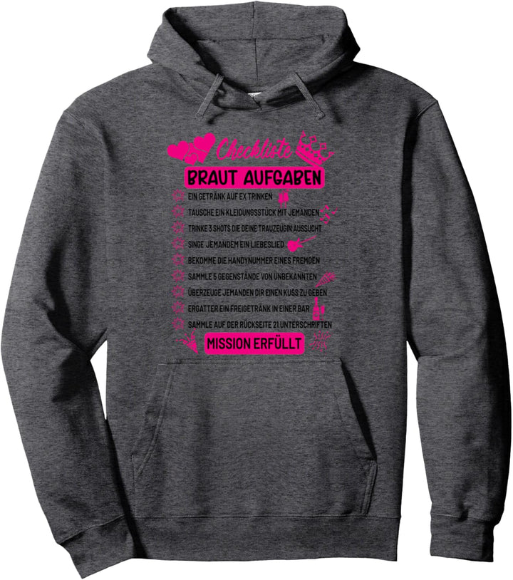 Checkliste Braut Aufgaben Ich heirate Groom Trauzeuge Ring Pullover Hoodie