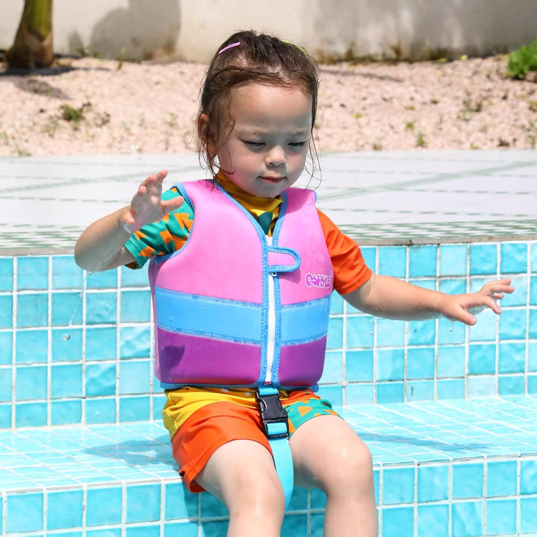 OSHYLE Kinder Schwimmweste - Jungen Mädchen Neopren Schwimmen Jacke Kleinkind Schwimmen Floating Neo