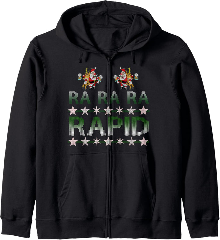 Ugly Ra Ra Ra Rapid X- Mas Fussball I Weihnachten Kapuzenjacke