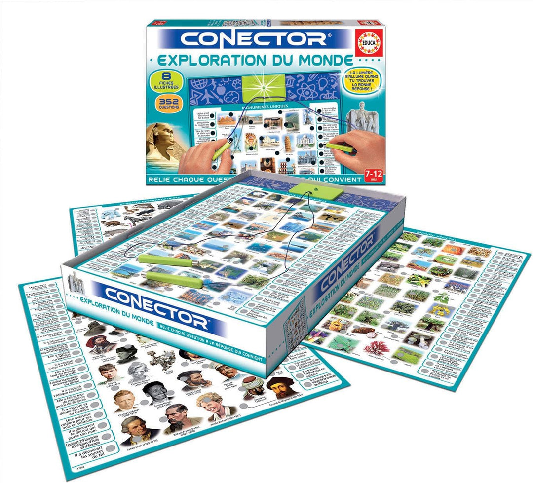 Educa Borrás 17582 Conector Welterforschung, Mehrfarbig, 38.5 x 5.6 x 25.5