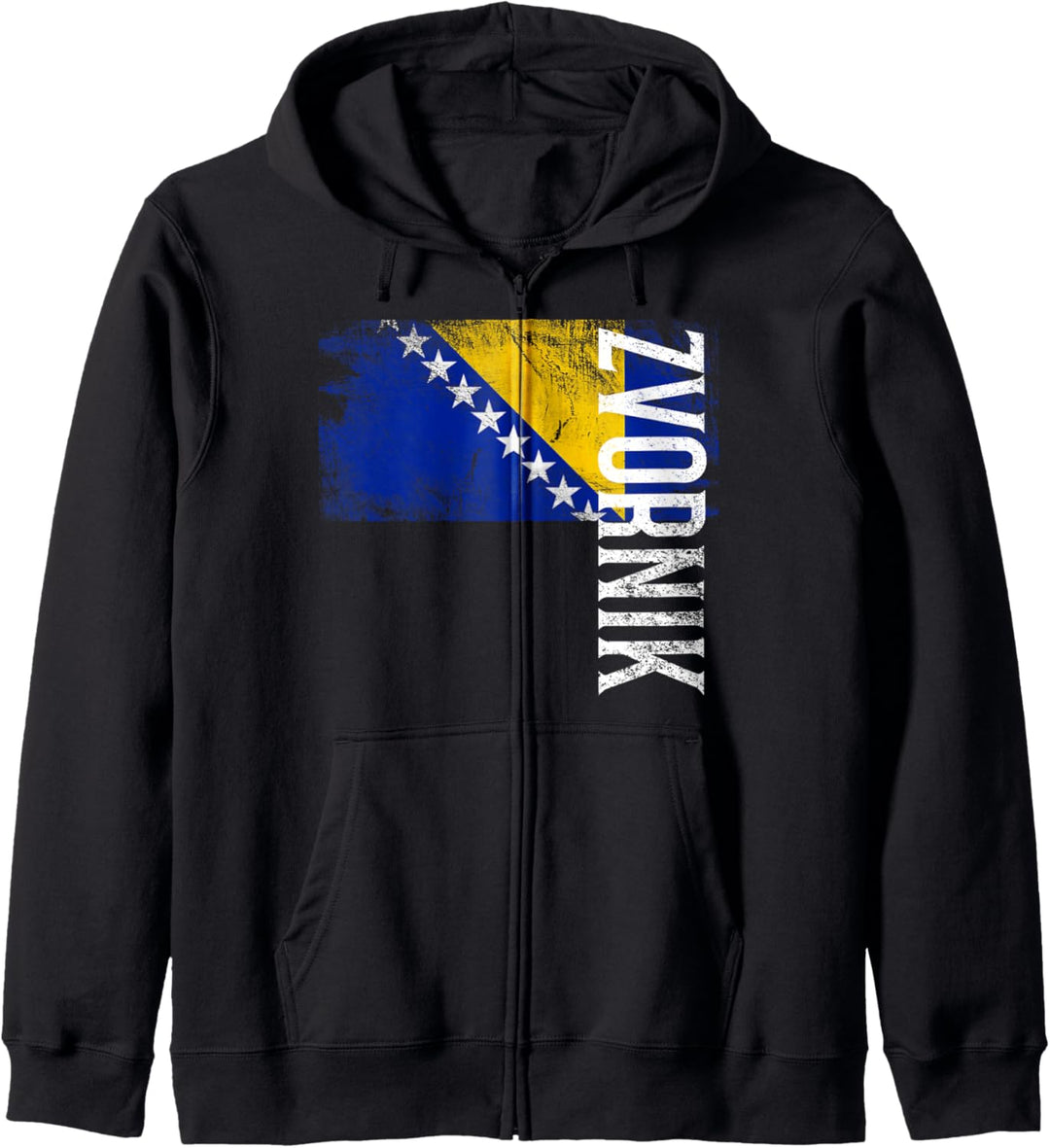 Zvornik Bosnien-Flagge, für bosnische Männer, Frauen, Kinder Kapuzenjacke