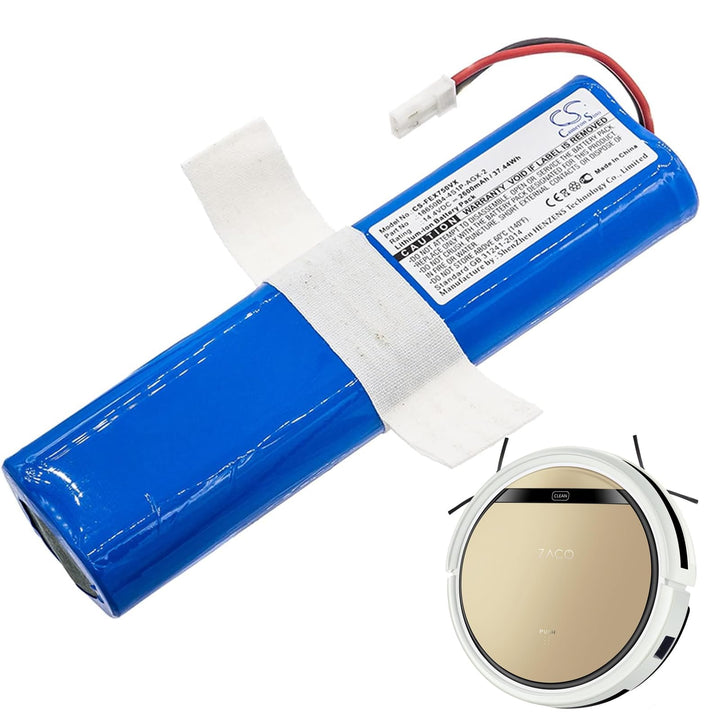 14,4V 2600mAh Ersatz Akku kompatibel mit iLife V3s Pro, V50, V5s Pro, V8s, X750, ZACO V5s Pro, V3, V