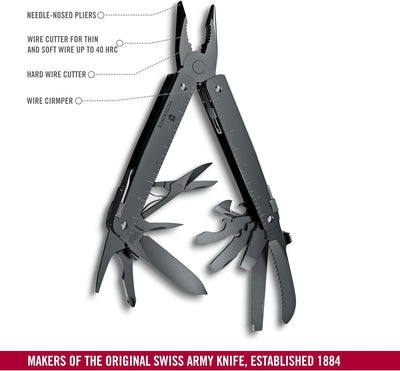 VICTORINOX Swiss Tool Spirit MXBS, Multifunktionswerkzeug, 26 Funktionen, Swiss Made, Multitool mit