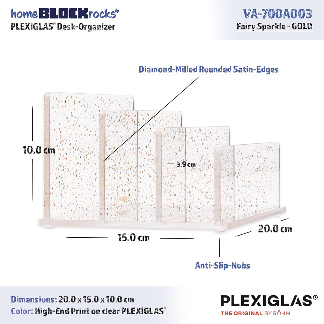 Tisch-Organizer aus PLEXIGLAS - Fairy Sparkle - GOLD SM Dots - GOLD, SM Dots - GOLD