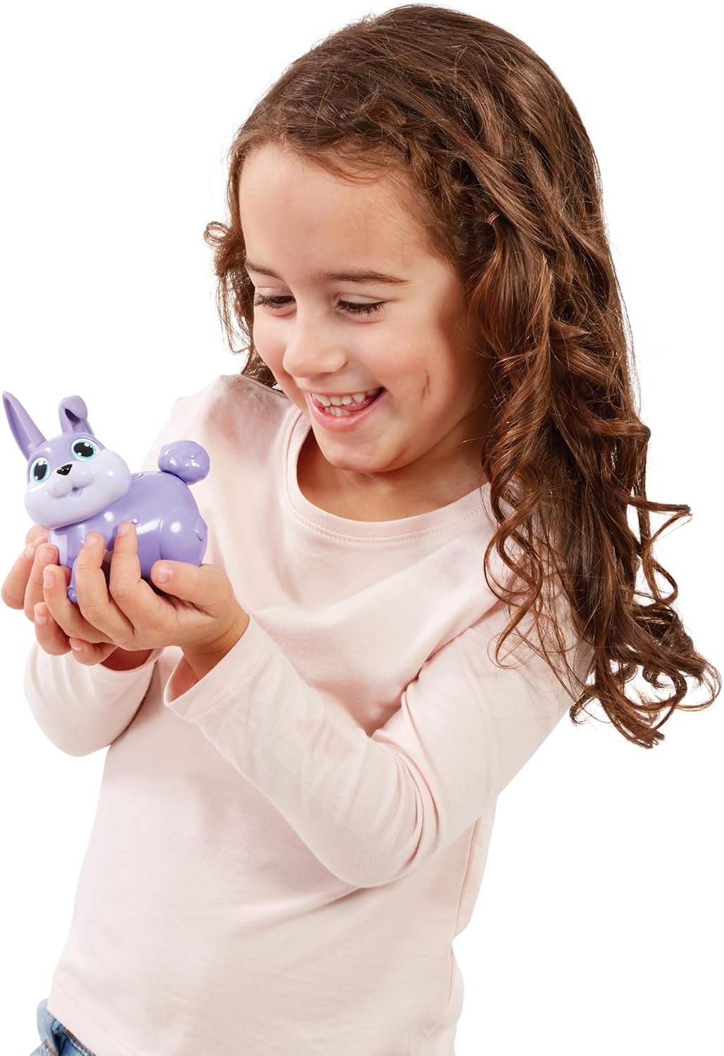 Animagic Let's Go Bunny Lila, Spielzeug für Kinder ab 5 Jahren, Interaktives Plüschkaninchen Lila -