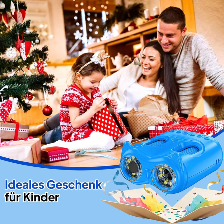 Ashfly Mikroskop für Kinder und Fernglas für Kinder, 1000X USB 2-in-1 tragbares Taschenmikroskop, 4K
