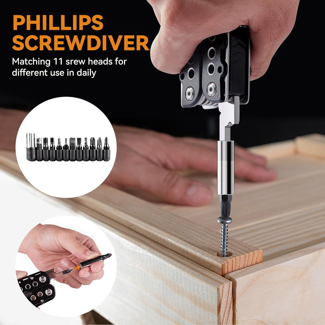 morpilot Geschenke für Männer, 25 in 1 Multitool Werkzeug, Kleine Weihnachtsgeschenke für Männer, Ge
