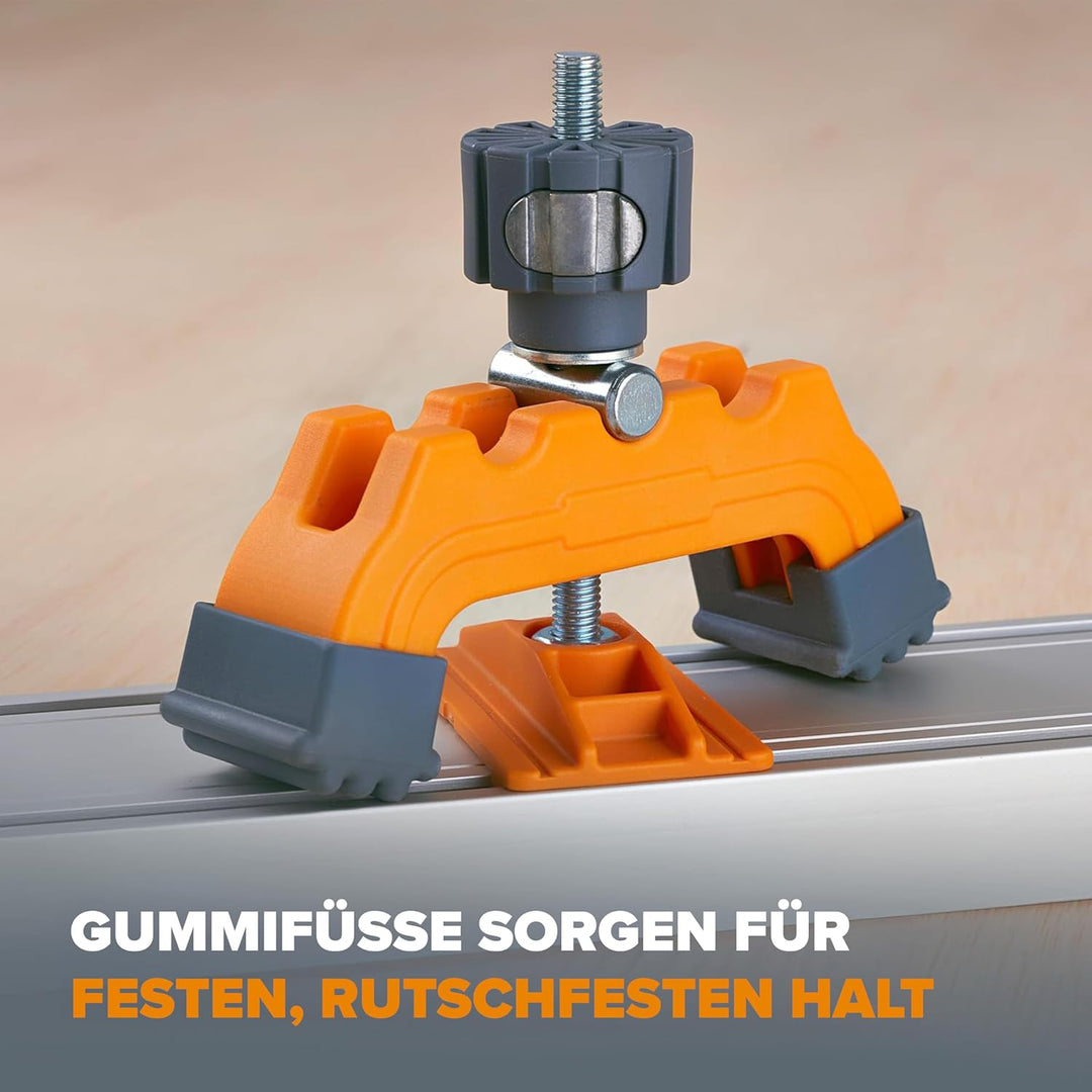 BORA Schienenklemmen, schneiden sicher jeden Winkel mit WTX- und NGX-Klemmkantensystemen, Sägeführun