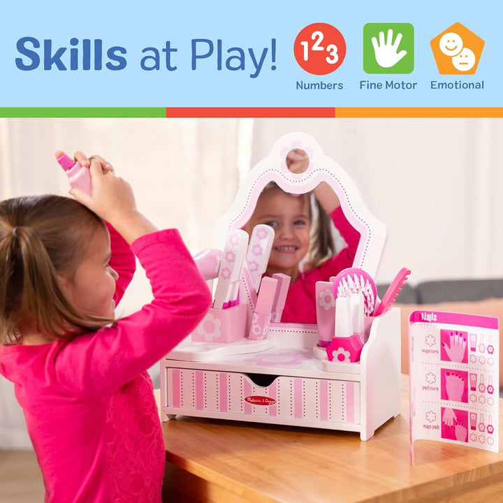 Melissa & Doug Schminktischspielset | Fantasiespiel | Spielset | 3+ | Geschenk für Jungen oder Mädch