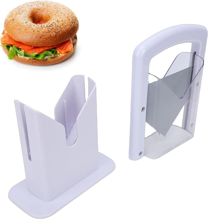Bagelschneider, mit Transparenter Sicherheitsabdeckung, Zum Schneiden von Bagels, Brot, Muffins und