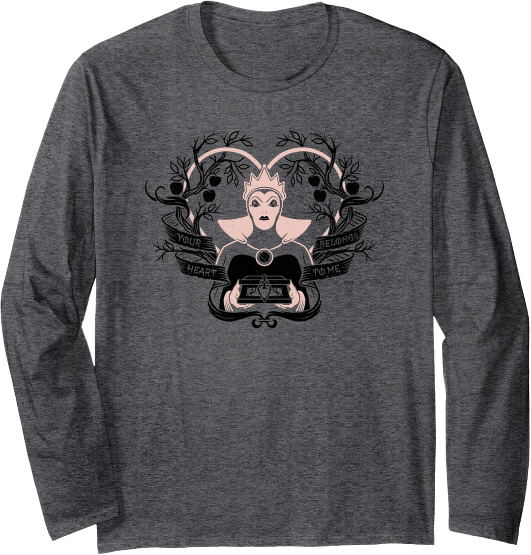 Disney Villains Valentines Your Heart Belongs To Me Langarmshirt