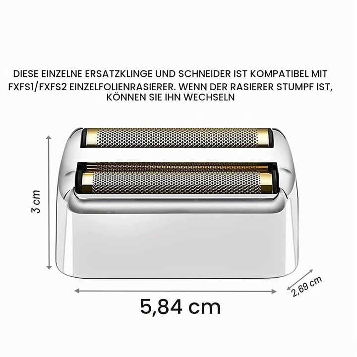 Ersatzscherteil Kompatibel mit BaByliss Folienrasierer FXFS2G/FXFS2 Rasierer,Elektrorasierer Scherko