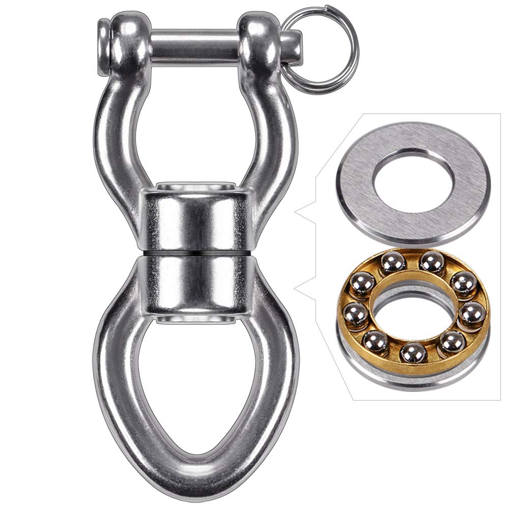 SELEWARE Silent Bearing Swing Swivel, Edelstahl 1200LB 360 ° Rotationsgerät Hängezubehör mit Abnehmb