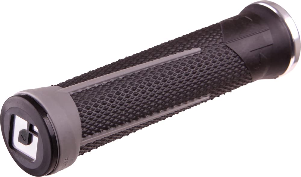 ODI MTB Griffe Ag-1 Lock-on 2.1 135mm Silberne Klemmringe Fahrradgriff 135mm schwarz/Silber, 135mm s