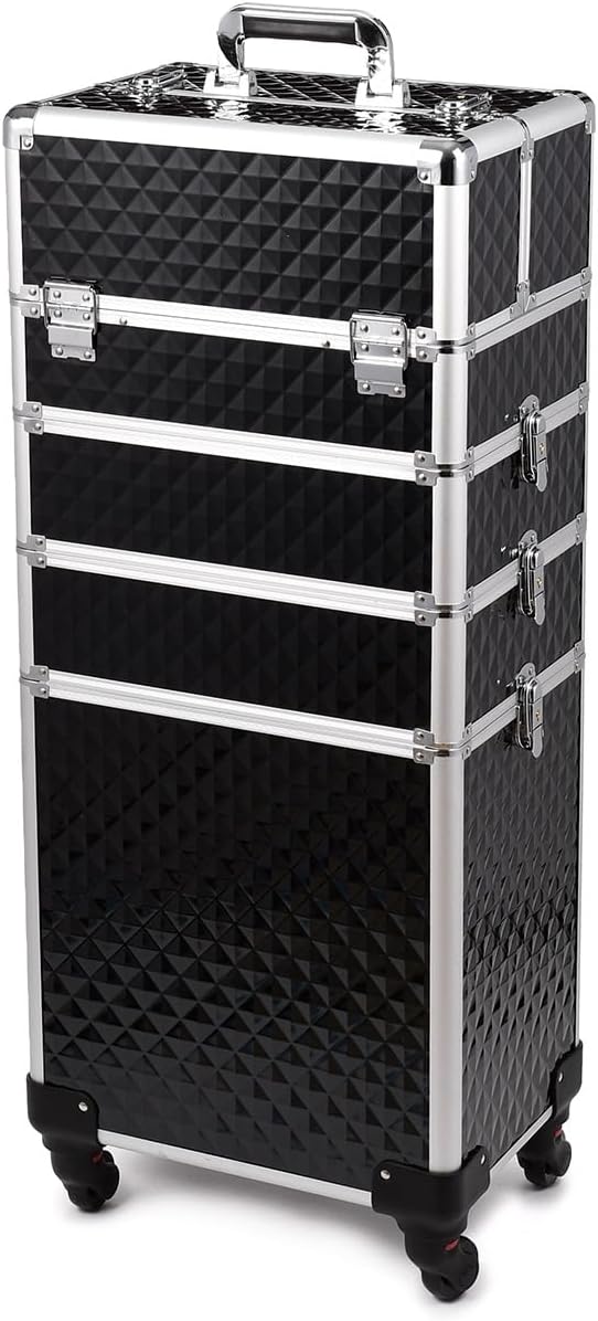 Kosmetikkoffer Schminkkoffer Beauty Make-up Case Multikoffer professioneller Make-up Rollkoffer Orga