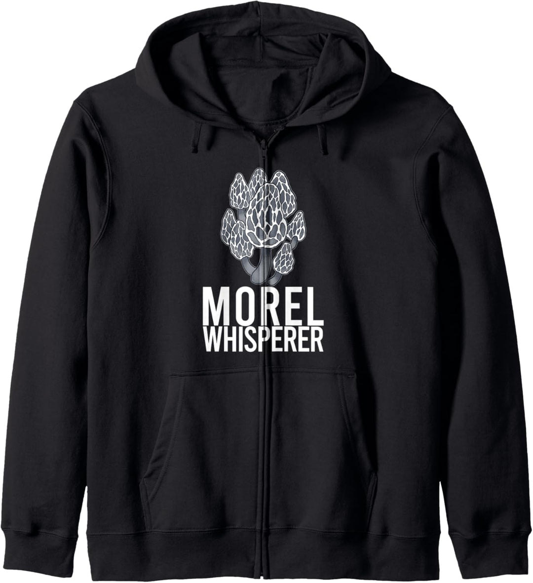 MOREL WHISPERER MORCHELFLÜSTERER Pilze Mykophile Meme Kapuzenjacke