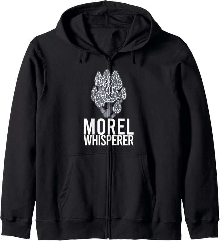 MOREL WHISPERER MORCHELFLÜSTERER Pilze Mykophile Meme Kapuzenjacke