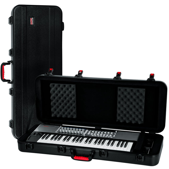 Gator Cases Flight Case für 49-stimmige Keyboards mit TSA-zugelassenem Verschluss und versenkten Rol