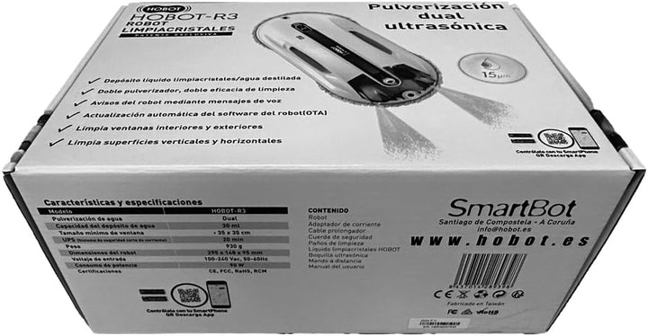 SMARTBOT HOBOT-R3 Fensterreiniger, 90 W, Kunststoff