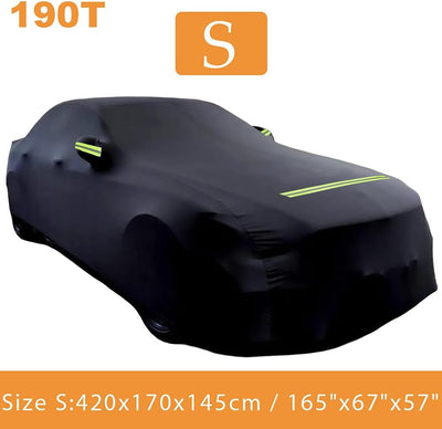 Autoabdeckung 190T/210D Sedan Autohülle Auto Autoplane Staubdicht Wasserdicht Autogarage Vollgarage