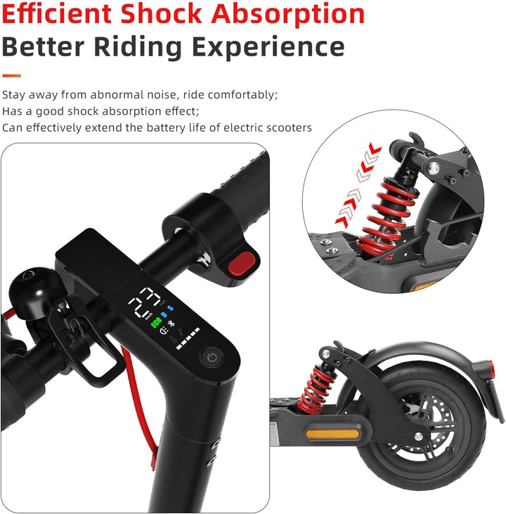 ulip Stossdämpfer-Set hinten Elektroroller Stossfänger Stossdämpfung Rücklicht Zubehör für Scooter X