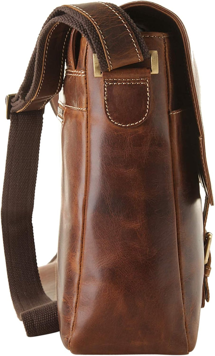 Bruno Banani Umhängetasche Jupiter Cognac echt Leder Herren, Damen - 020250