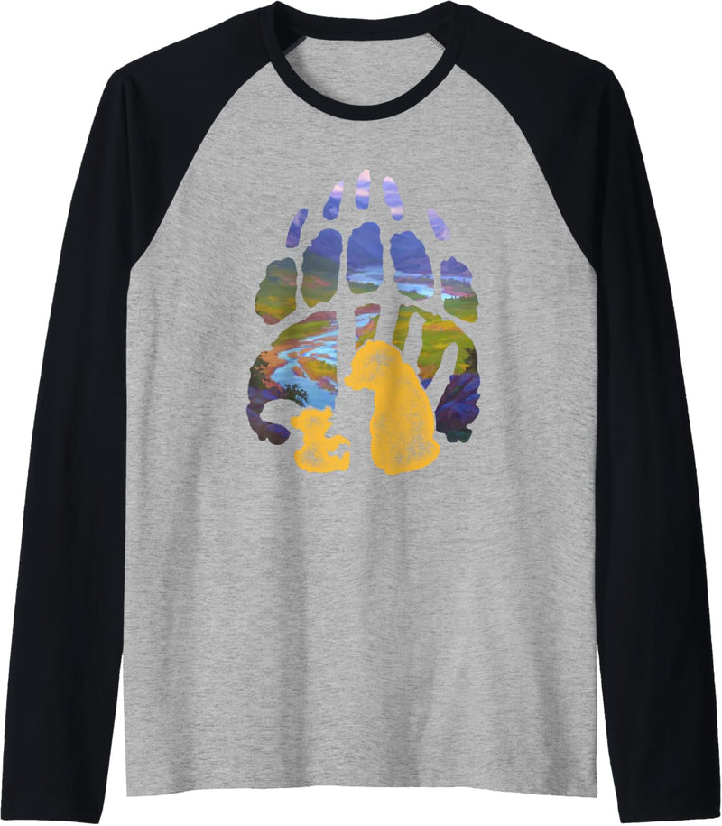 Disney Brother Bear Kenai Koda Paw Silhouette Raglan