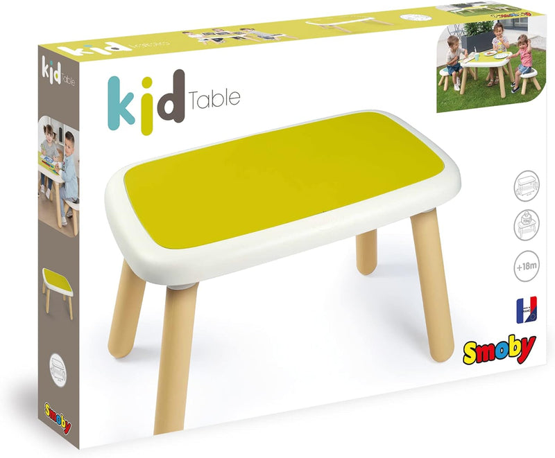 Smoby - Kid Tisch Lime - Stylischer Design-Kindertisch der Kid-Möbellinie, ideal für In- und Outdoor