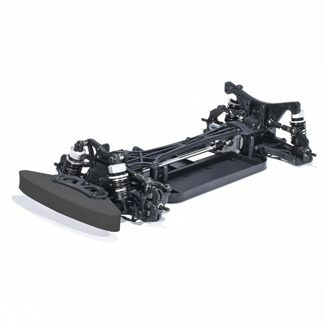1/10 RC Auto Chassis Rahmen Bausatz 4WD On-Road, DIY Rolling Chassis Frame Kit für Erwachsene, Radst
