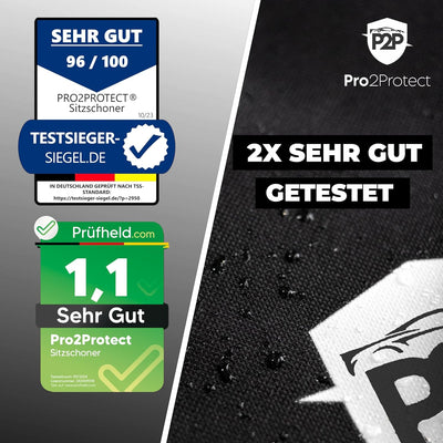 Pro2Protect [ Test SEHR GUT Auto Sitzbezüge, Autositzschoner, Sitzauflage, Sitzbezug für Vordersitze